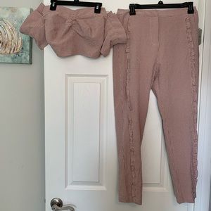 NWT Lulumari gingham two piece set